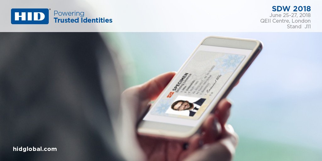 #HID's Steve Warne presents <a href="/SDW2018/">سوسوا</a>. Discussion highlights how Mobile IDs are evolving and changing the Identity Market.  Catch Steve June 26 16:40-17:00 in Churchhill Room - or stop by #HID booth J11 June 25-27 to learn more about Mobile IDs. #SDW2018 ow.ly/GHoH30kEGG1