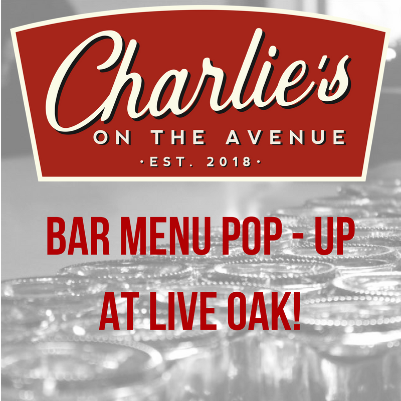 elositalian's tweet photo. July 5th - 14th, Live Oak Restaurant will be serving a @charliesontheav, Pop - Up Bar Menu for guests to get a taste for what the new restaurant on the ave has to offer!
#CharliesOnTheAve #LiveOakDelRay #PopUpMenu #BarFood #NewRestaurant #VisitDelRayVA #VisitAlexandriaVA https://t.co/Um1zkPWhcL