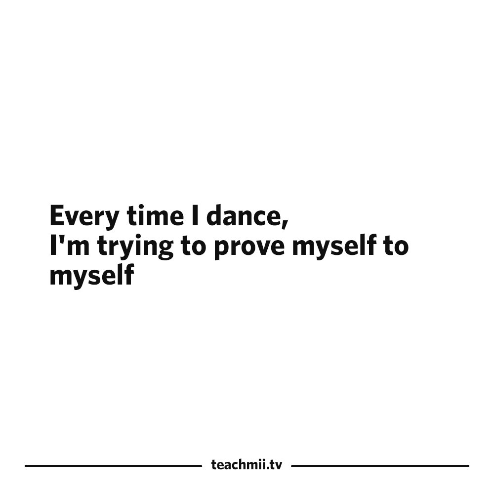 DANCRstudio's tweet photo. Every time I dance,
I'm trying to prove myself to myself
#dance #dancequote #dancequotes #dancetutorial #dancetutorials #dancecourses #onlinesoon #onlinedancetutorials #onlinedancecourses #teachmii #elearning https://t.co/4E5MhNb3Di