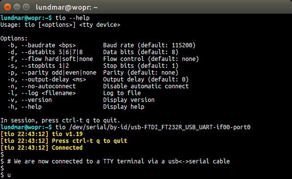 Ubuntu Tio Is A Simple Tty Terminal Application Which Features A Straight Forward Command Line Interface To Easily Connect To Tty Devices For Basic Input Output Available As A Snap For Ubuntu Tio Is A Simple Tty Terminal Application Which Features A Straight Forward Command Line Interface To Easily Connect To Tty Devices For Basic Input Output Available As A Snap For