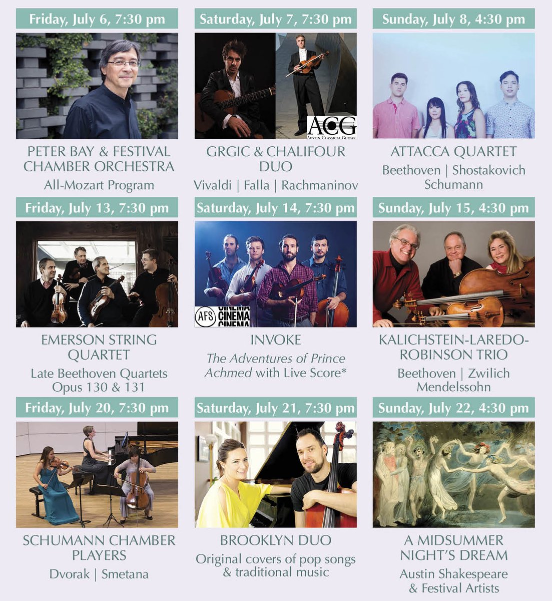 Austin Chamber Music Festival starts NEXT WEEK! Which artists are you most excited to see? austinchambermusic.org/2018-festival/ #atxchamberfest