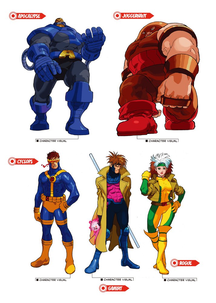 Matt Moylan On Twitter X Men Vs Street Fighter Character Art