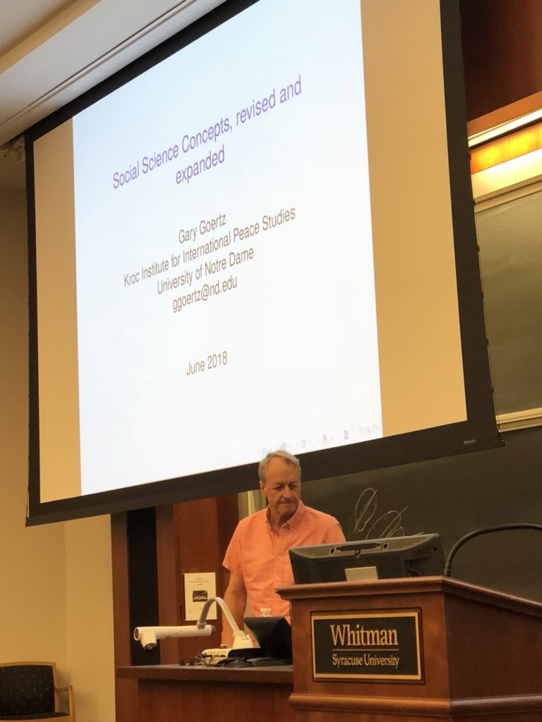 Gary Goertz on Comparative Methods in Qualitative Research #IQMR2018