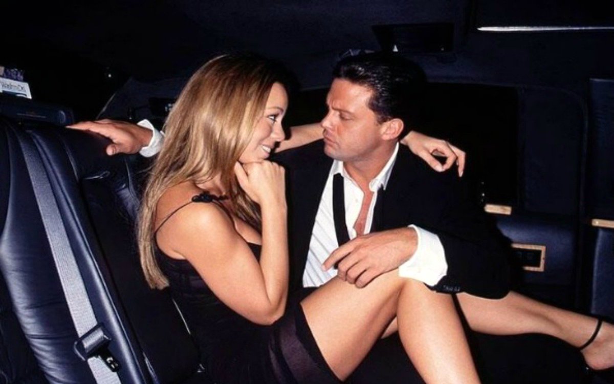 ImagenRetro's tweet photo. Luis Miguel y Mariah Carey, finales de los 90s. https://t.co/dMxPBqTLZL