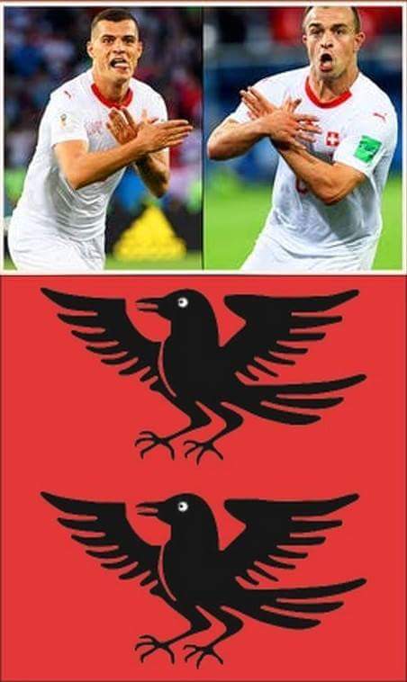 mimrys's tweet photo. No sanctions from @FIFAWorldCup because it was the wrong birds 🦅 @Einsiedeln_ch  Flag 😇 https://t.co/twPojRaV69 https://t.co/7U4w3yWGLF
