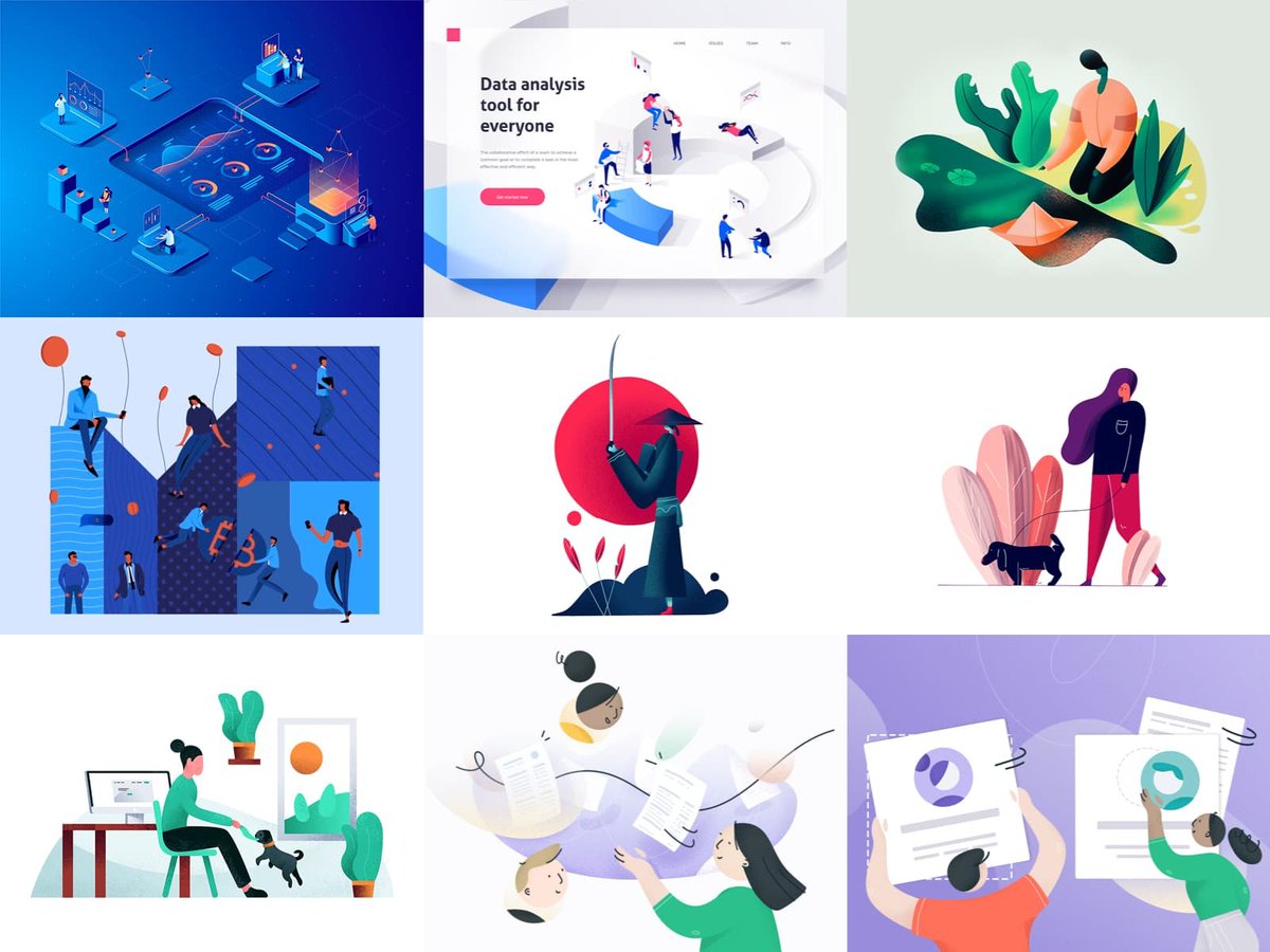 FreeUIDesign's tweet image. Top Best Illustration of The Week #1 - Illustrator - Design Inspiration buff.ly/2MVvMvX