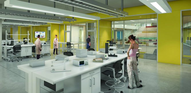 rendering inside of a lab