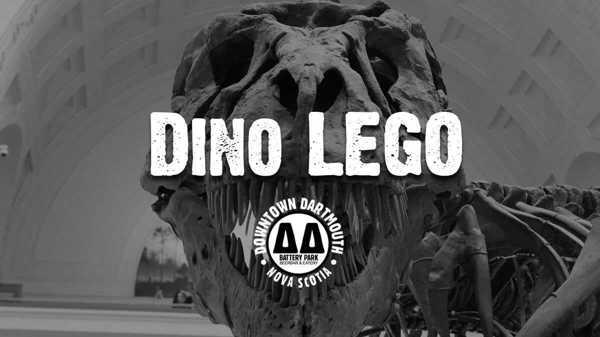BatteryBeerBar's tweet photo. Take a bite out of Monday with Dinosaur themed LEGO tonight! Piece together some Dino-sized fun with a side of your favourite beverage and a couple snacks! https://t.co/1gxytwwvNF