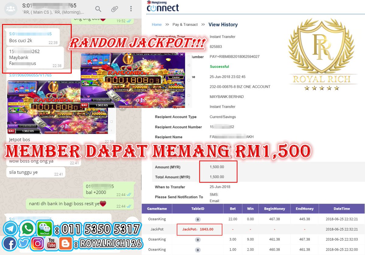 rrich888's tweet photo. Whatsapp👉https://t.co/9cl94FiAnC
📲Blog: https://t.co/u7RKDBRABR
📲Whatsap:011-5350 5317
📲Wechat:royal126/royal858
#Live #Slot #Online #Casino #Game #Win #Cuci #Top #Jackpot #Bet #Steady #918kiss #SCR #ACE333 #ACE #LEOCITY #SUNCITY #GW99 #P2P #JOKER #RoyalRich https://t.co/0U0YPL74L8