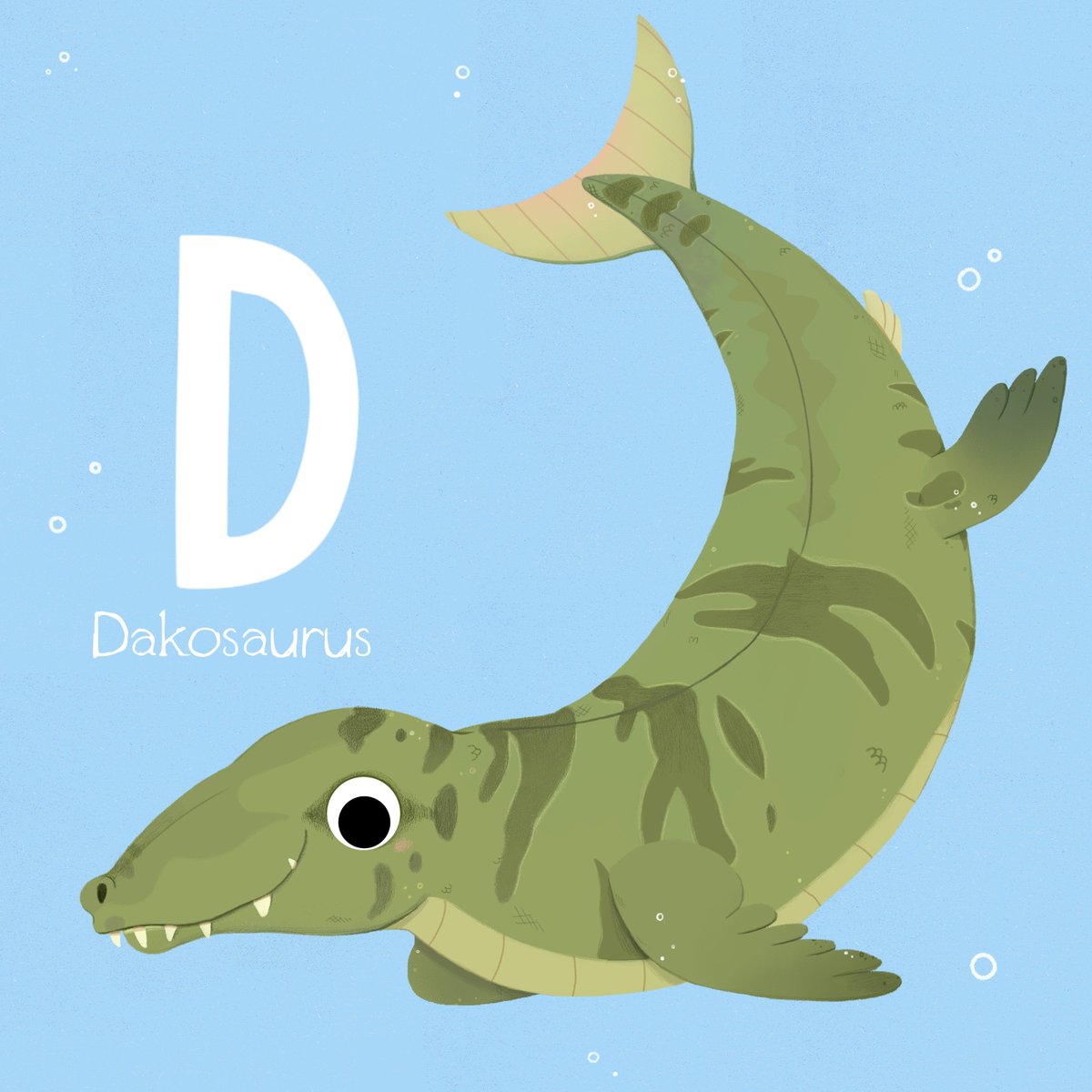 D is for Dakosaurus #AnimalAlphabets #extinctanimals