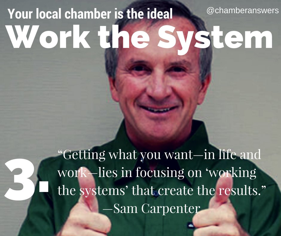 3.  Getting what you want—in life and work—lies in focusing on ‘working the systems’ that create the results. - Sam Carpenter Author of 'Work the System'