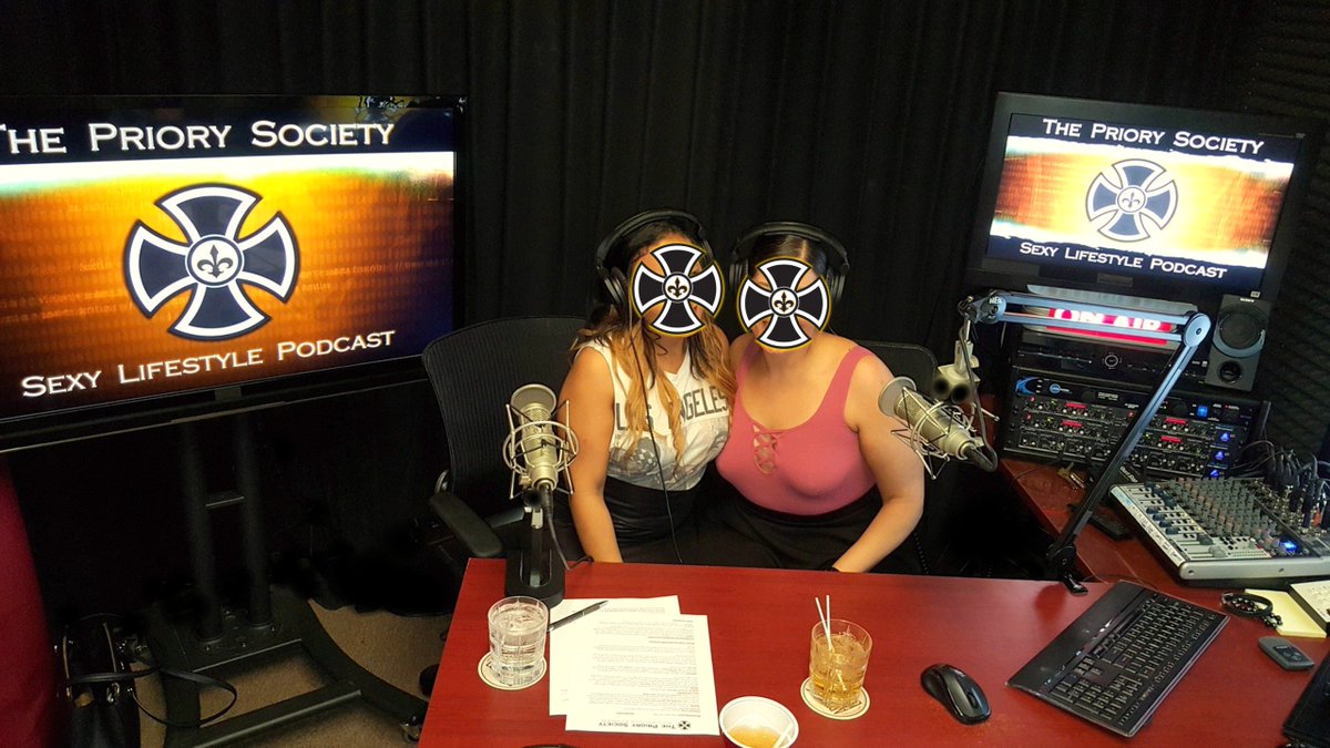 PriorySociety's tweet photo. A sexy couple, Mr & Mrs Alloureus, came to our studio for a "Swinger Confessions Interview!" Full Episode is here: https://t.co/68Mu36Dub1 We had strong drinks & they spilled the beans about their swinger experiences❤️#Swingers #SwingerInterview #SexPositive #Swinging #WifeSwap https://t.co/TeOZsSS0OV