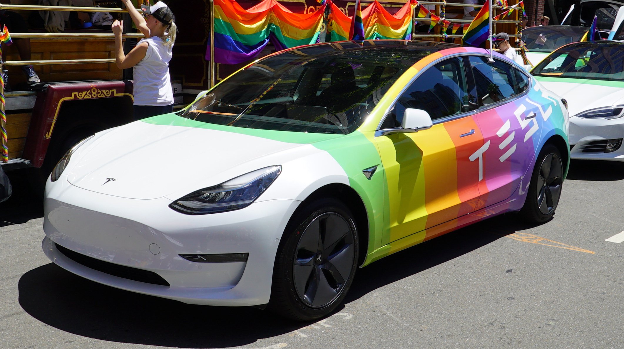 Tesla on X: "Tesla team celebrates Pride Month 🏳️‍🌈  https://t.co/O3PTdWbPeg" / X