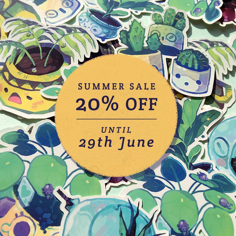 ✨? Summer sale! 20% off everything in my online shop until 29th June ?✨ 