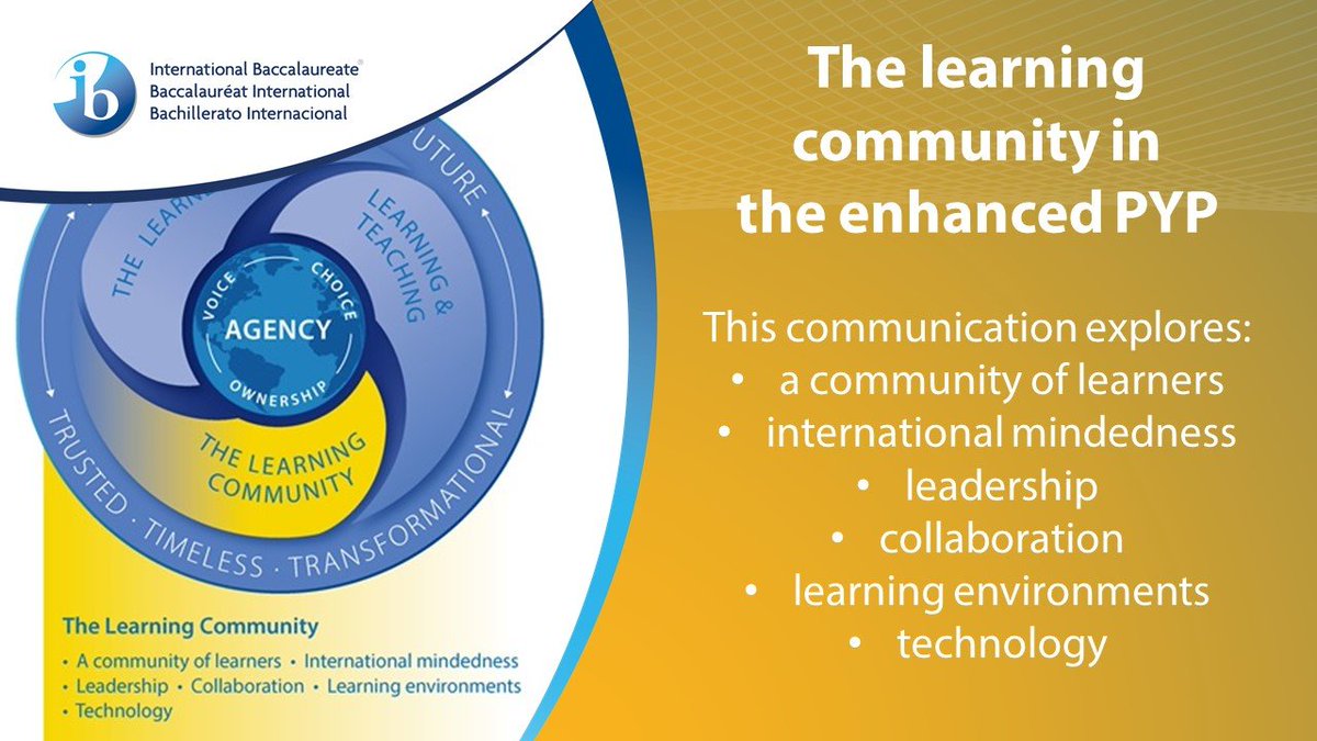 ibpyp's tweet photo. #PYPteachers, have you seen our June 2018 communication about the learning community in the #enhancedPYP yet? https://t.co/Pqx63O4rFS  

We have pre-recorded the corresponding support webinar, available for you to listen &amp; digest at your leisure on the programme resource centre. https://t.co/ghnclcv6Pn