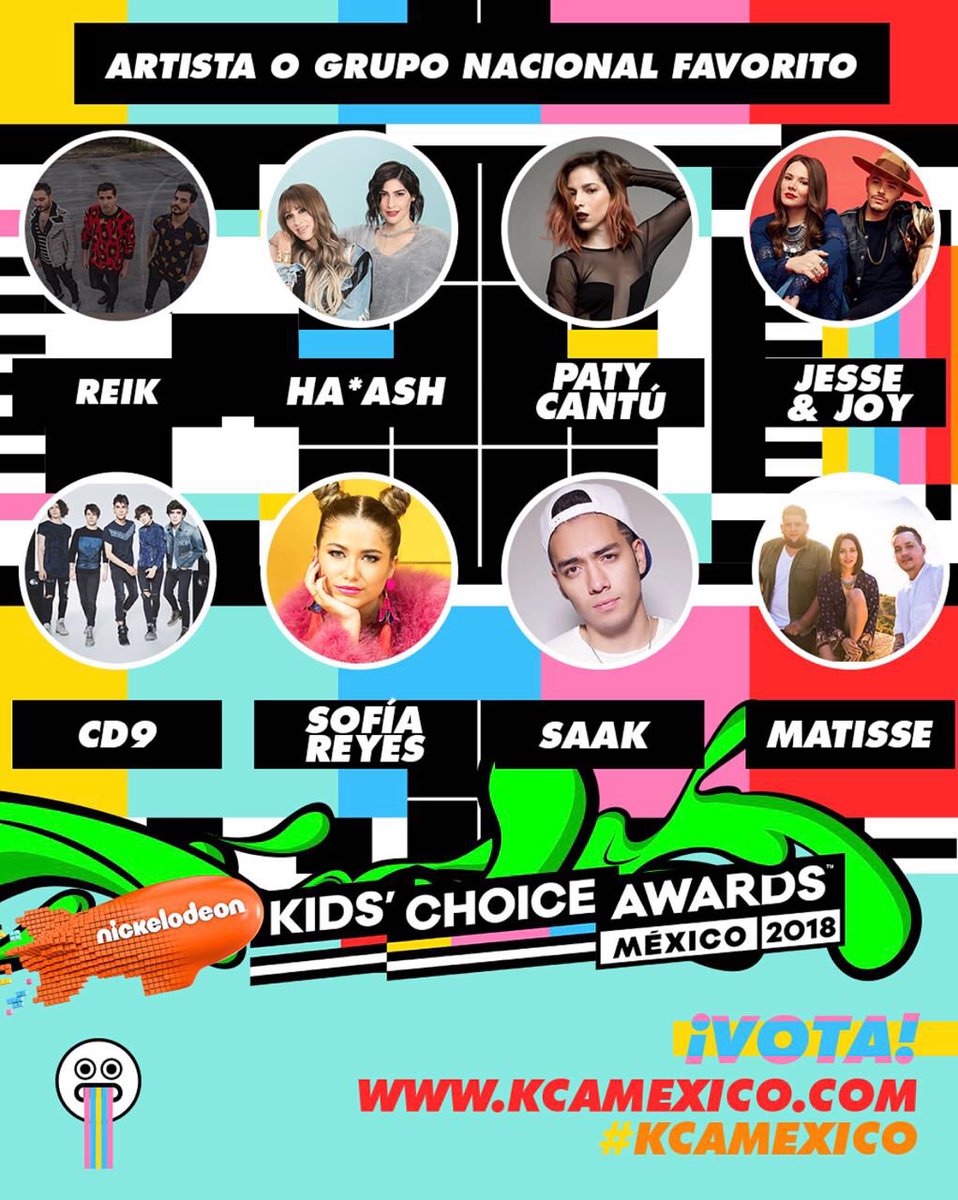 JLPRENSA's tweet photo. Ya pueden votar por @SAAK en la categoría  artista o grupo nacional favorito #KidsChoiceAwards2018 https://t.co/THLo5fJkH5