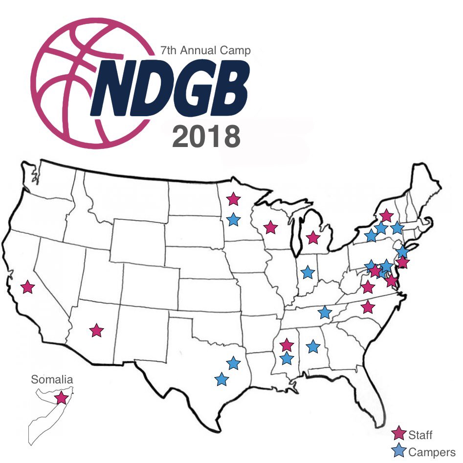 Campers are starting to check-in. Where are they from, you ask?! ALL OVER!  Take a look at our 🗺. Can’t wait to begin!