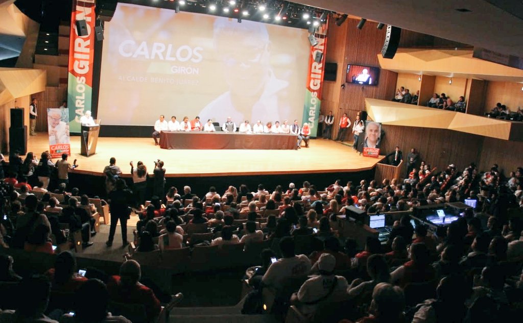JoseEAlfaro's tweet photo. Con @MikelArriolaP acompañamos a @DrCGiron Candidato a Alcalde por #BenitoJuárez en su cierre de campaña. Sólo a unos días de cambiar el rumbo para que la #CDMX tenga un mejor futuro que beneficie a sus habitantes. #VamosAGanar #VotaPuroPRI https://t.co/qLPGXQWuOo