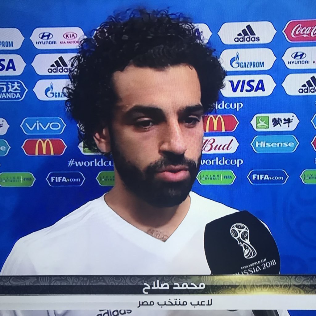 #السعوديه_مصر
#محمد_صلاح : لم أحتفل بعد تسجيلي الهدف  بسبب حبي للسعودية هي بلدي الثاني، وأنا لا أحتفل ضد أشقائي.  رجل يستحق كل تقدير و احترام هذا هو خلق العربي المسلم لا يشمت لا يكره لا يحقد وخاصة على أشقاه ❤️كل التوفيق والنجاح ❤️