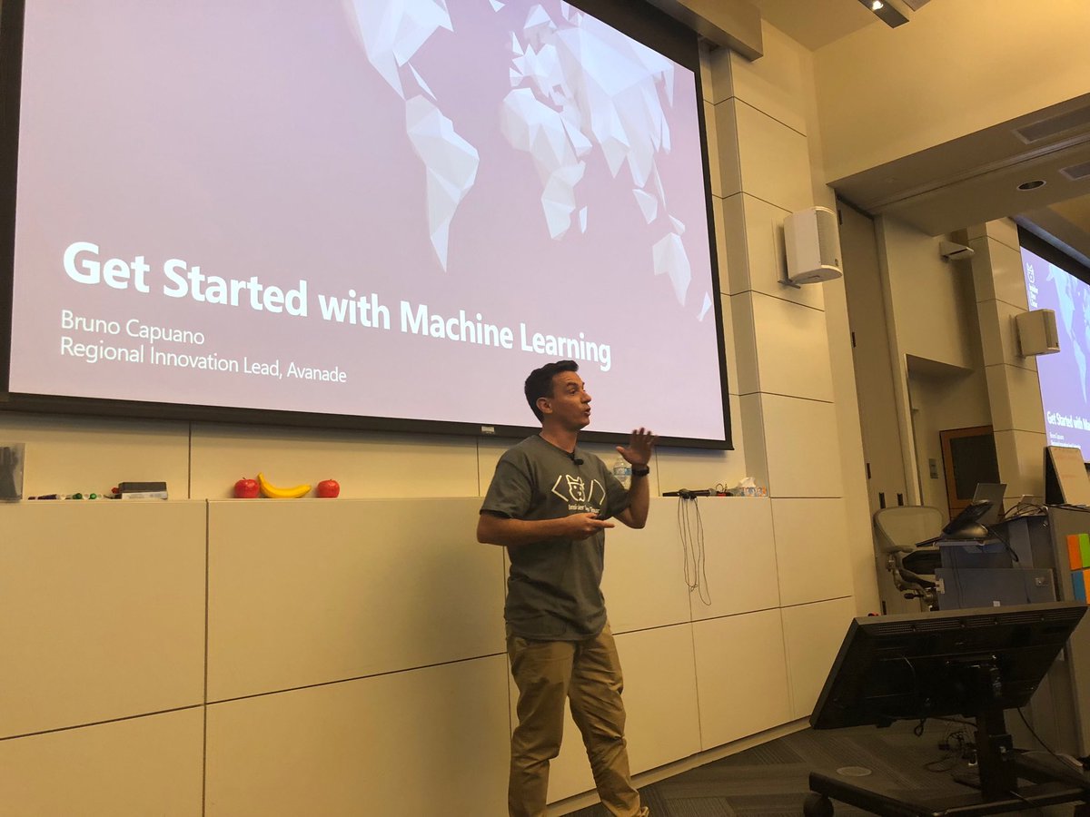 Bruno explaining why he's excited about ML and won't take a breath for the next 30 minutes :) #insiderdevtour