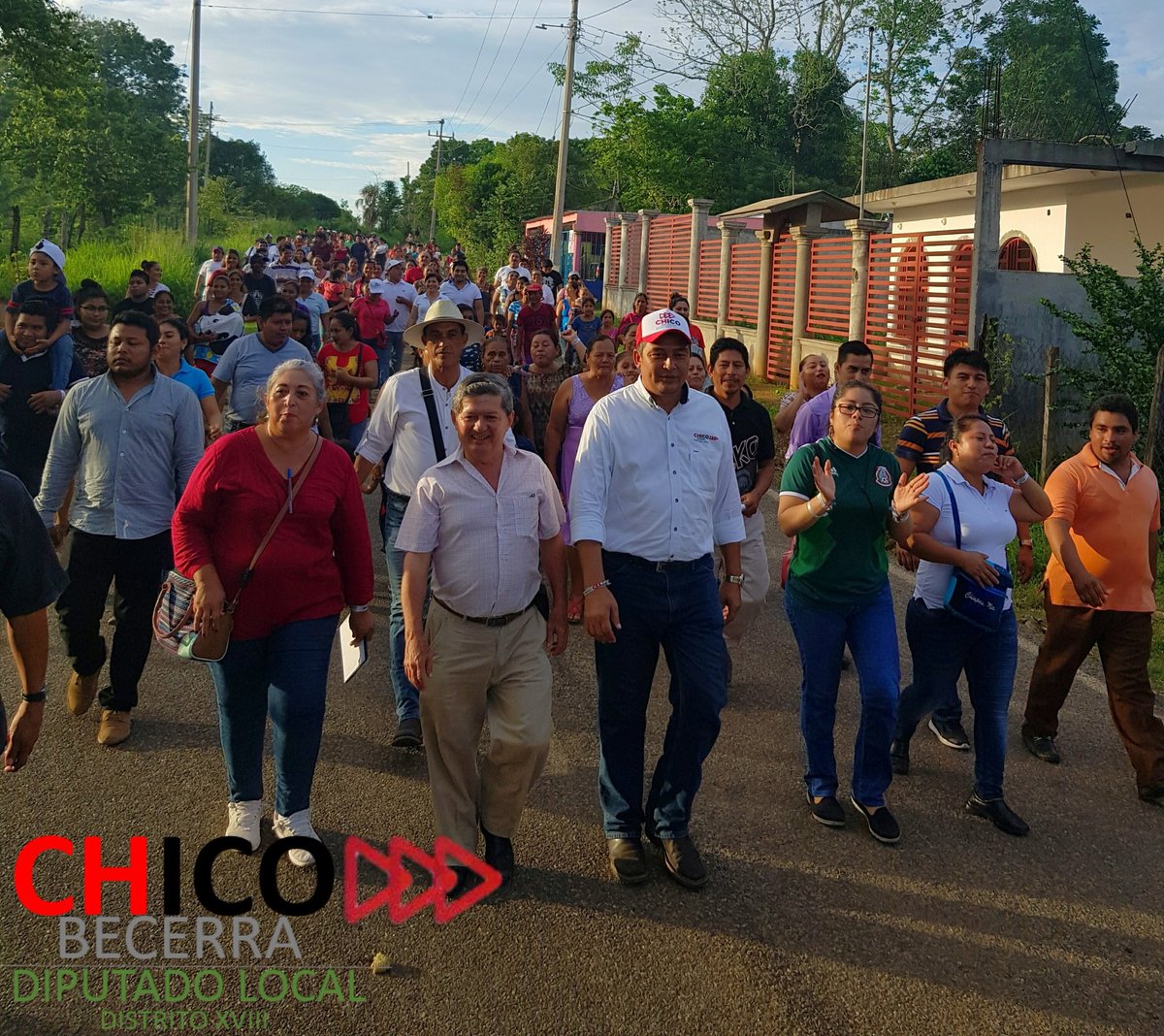 SergioRiv4404's tweet photo. Paso firme dia a día, gracias Macuspana por apoyar a la persona correcta para ver un verdadero cambio #YoConChico #MacuspanaYaDecidio https://t.co/TP3CqFScix