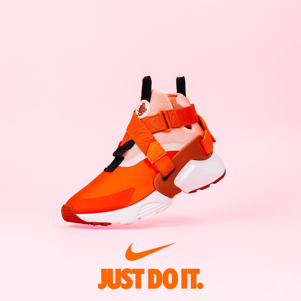 nike huarache habanero red