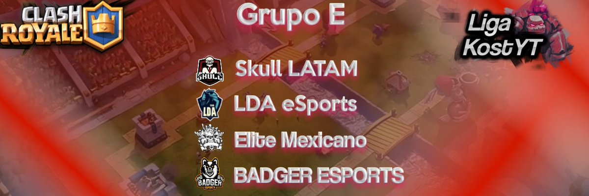 ⚠Seguimos con las presentaciones⚠ De los equipos que participaran en la Primera Edición De La Liga KostYT👾
GrupoE💪
@Skull_LatamCR
<a href="/LDA_eSports/">LDA Esports</a>
@Banano126126
<a href="/BadgerEsportsGG/">Badger eSports</a>

Manden por MD sus Whatsapp📩

Suerte Á Todos 👌

Y vengan esos MG para seguir la presentación😎🏆