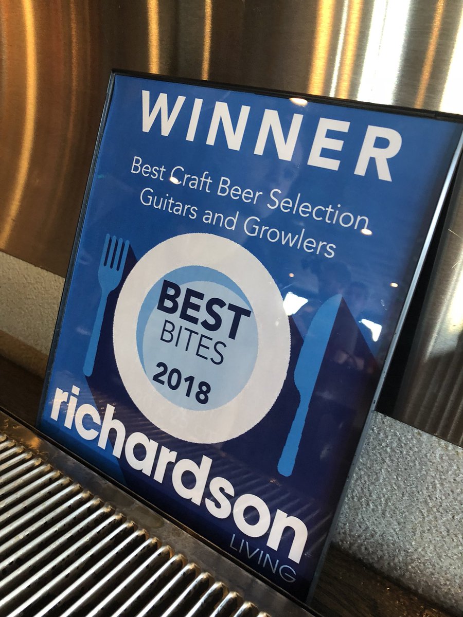 SeeMercerX's tweet photo. We’re so proud of this honor. Especially since we have a lot of friends selling great beer in the hood. @richardsonliving #craftbeer #richardsontx #crqftbeerlover #texasbrews #gngrocks https://t.co/P8EsuqBgWU