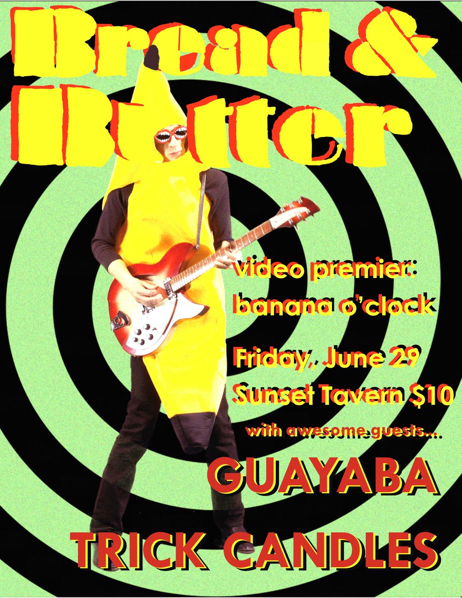 Bread & Butter (@brdnbttr) on Twitter photo Catch our last show of the summer with Guayaba and <a href="/TrickCandles/">Trick Candles</a>. It's a killer bill with sell-out potential so get your $10 adv tickets now!
ticketweb.com/event/bread-bu… Catch our last show of the summer with Guayaba and <a href="/TrickCandles/">Trick Candles</a>. It's a killer bill with sell-out potential so get your $10 adv tickets now!
ticketweb.com/event/bread-bu…