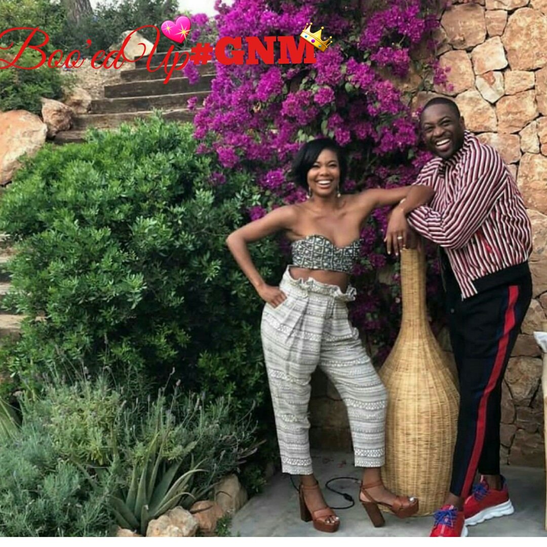 GoodNoise1's tweet photo. Boo'edUp: #dwyanewade and the first lady of basketball #gabrielleunion looking amazing enjoying there wonderful vacation. #GNM https://t.co/u6suW23z9I