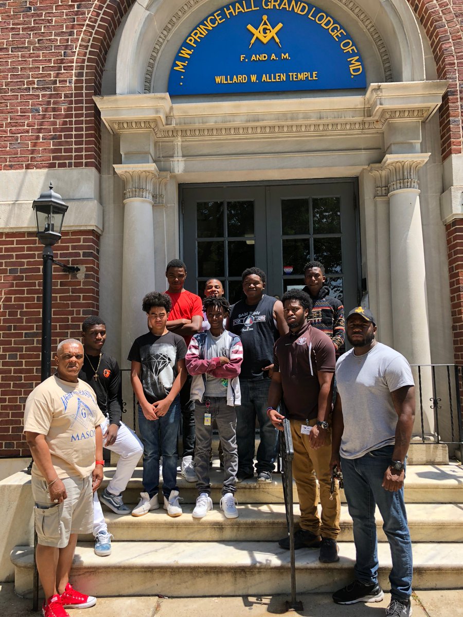 Prince Hall/ YouthWorks All Male Mentoring Group First Day Work
