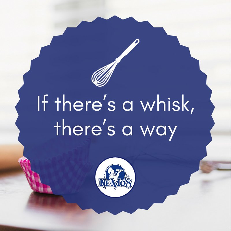 'If there's a whisk there's a way' 😎 #NemosBakery #BakingQuote