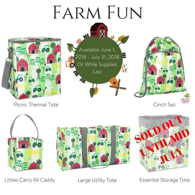 Thirty one 31 littles carry-all caddy *FARM FUN* New in Bag 