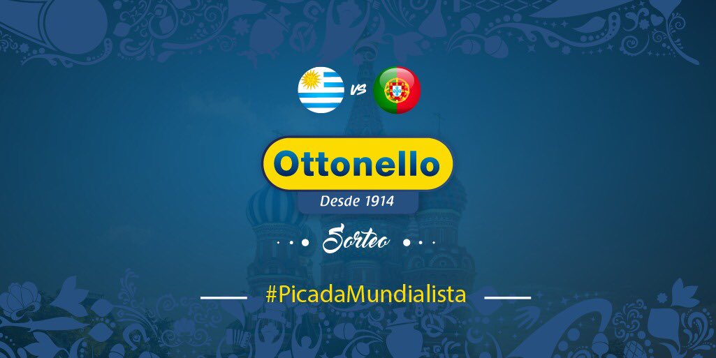¡SORTEO! Que ya se hizo cábala...

Ustedes lo pidieron, ¡#PicadaMundualista para ver #URU vs. #POR el sábado 15h!

Para participar, bien fácil, citen este tuit diciendo: “Yo quiero la #PicadaMundualista de <a href="/OttonelloUy/">Ottonello</a>”.

Solo 2 privilegiados ganarán...