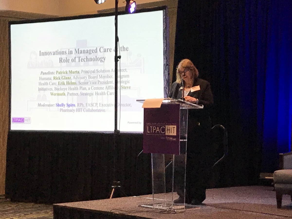 shellyspiro's tweet photo. Innovation in Managed Care - Role of Technology #LTPAC18 great panel https://t.co/RZcxadULAZ