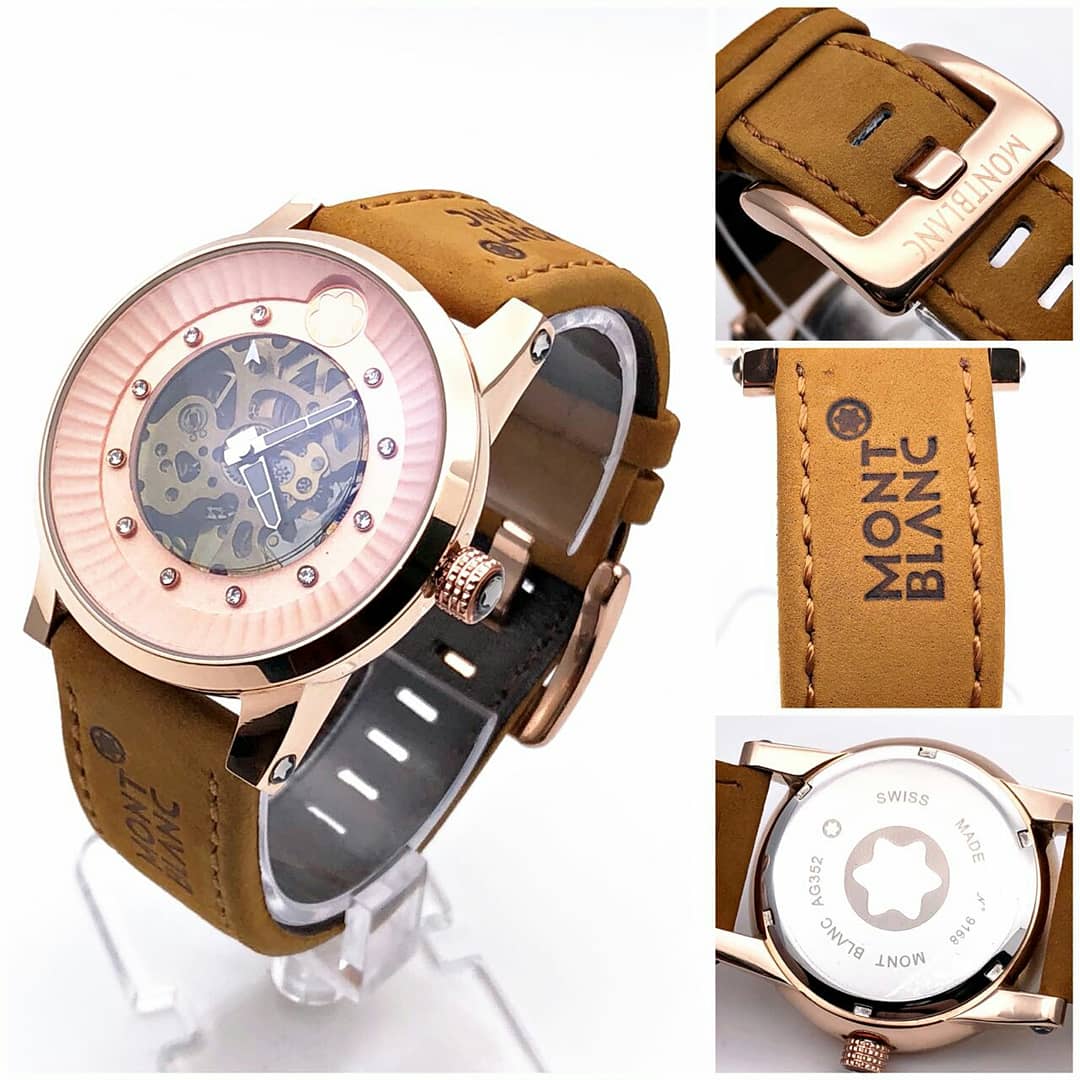 FBloggers11's tweet image. ❤ * ITS MONTBLANC AUTOMATIC* 
*Montblanc
 For Men
 7A
Original model
 Feature- 
-Round case
-Brown leather strap 
-Heavy Quality 
-Day Night dial(change colour)
⭐ *Price-Rs-3550 /-Plus ship* ⭐
*with brand box📦 *
* Same day Ship ❤*
📲 What&apos;s app- 9990624415
Fashion_bloggers11