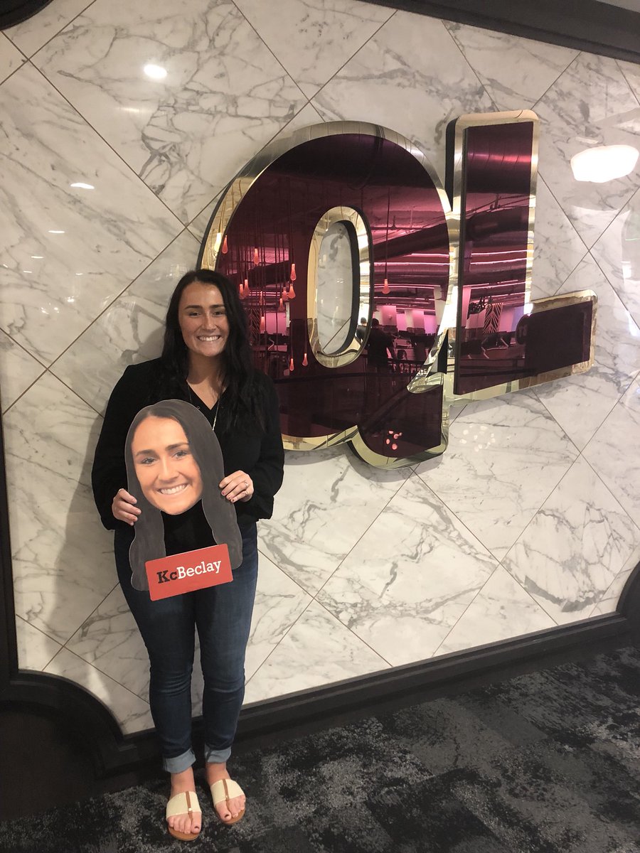 AKPsiOU's tweet photo. KC Beclay and Olivia Marti enjoying the intern life at Quicken Loans! @kcbeclay @oliviamarti18 https://t.co/YPZZLPXHiL