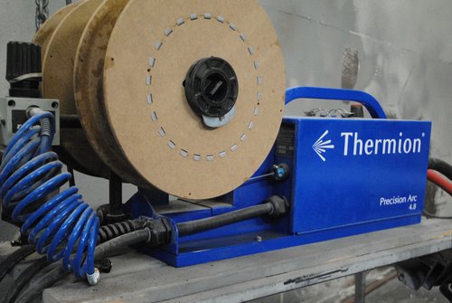 PSCoatings's tweet photo. We use #metalizing equipment made by Thermion®, the leading metalizing systems manufacturer worldwide. The result? Non-slip surfaces that protect against #corrosion for up to 25 years. Read more here: https://t.co/uAvAIeUiy6 https://t.co/j7THoUarUQ