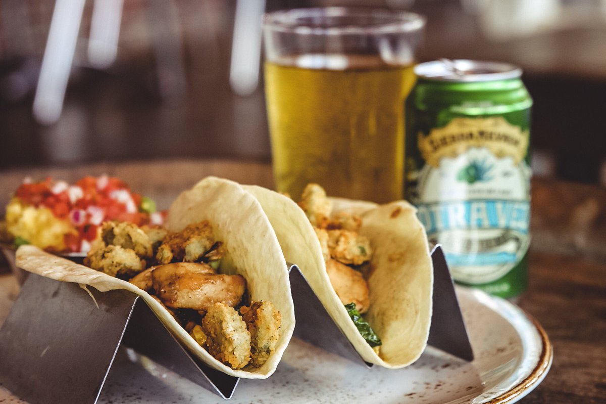 CottonBluesMS's tweet image. Tuesday’s featured taco is braised rabbit w/sprout leaves, fresh shucked sweet corn &amp;amp; topped with fried okra, paired with Otra Vez for just $16. 
.
#tacotuesday #otravez #sierranevada #mississippimade #wecook #delish #yummy #foodie #hattiesburg #foodography #foodpassion