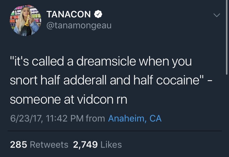 I get the vibe tana has a drug problem considering all of her friends are mainly drug addicts riding her coattails