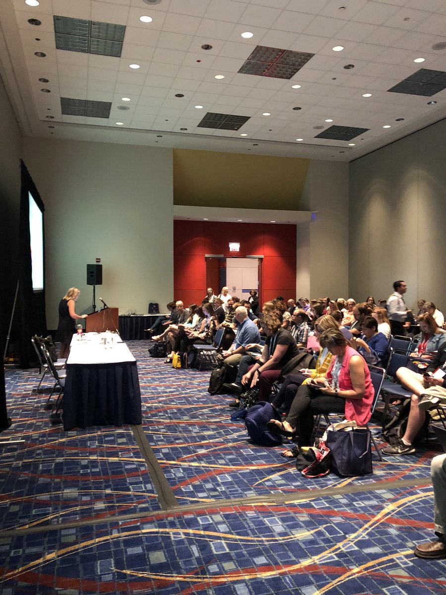 Packed room to hear @sadieclorinda speak about Connected Coaching. #ISTE18 #sheisawesome Come check her presentation out in room W187b @MehlvilleSD