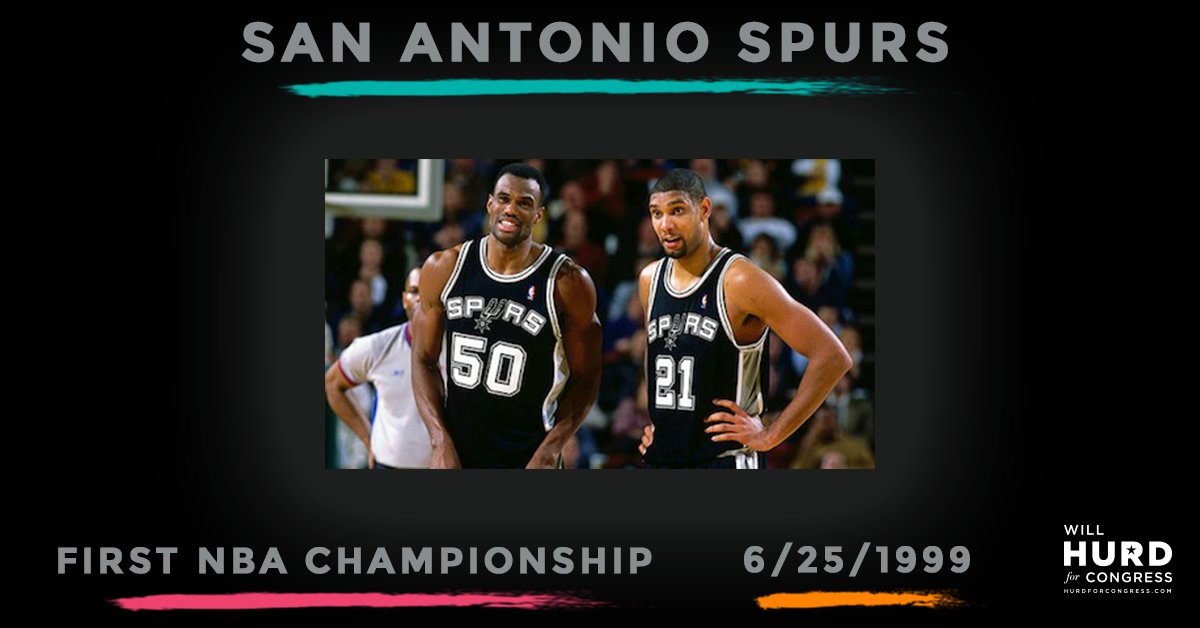 With #TheAdmiral at the helm and Tim Duncan as MVP, the <a href="/spurs/">San Antonio Spurs</a> made their mark on history by winning the team’s first championship on this day in 1999! #GoSpursGo