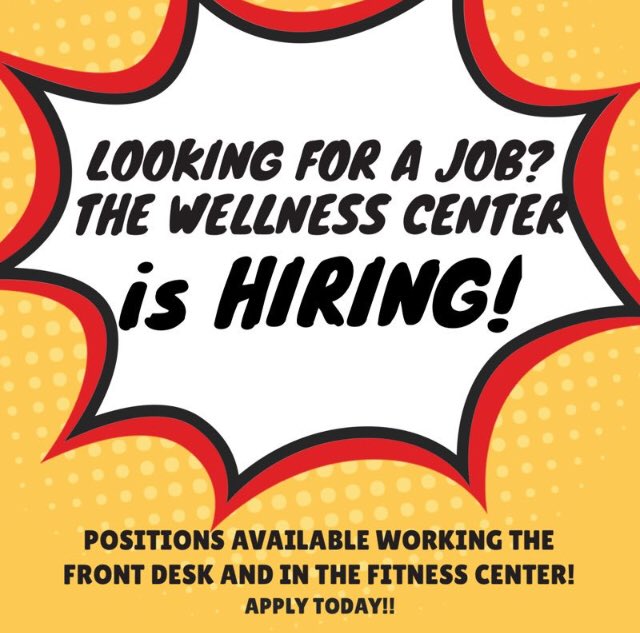 Looking for an on campus job <a href="/WorcesterState/">Worcester State</a> @WSUWellnessCtr in the fall? Applications for the Wellness Center will be accepted until Friday!
bit.ly/2znIPSI
