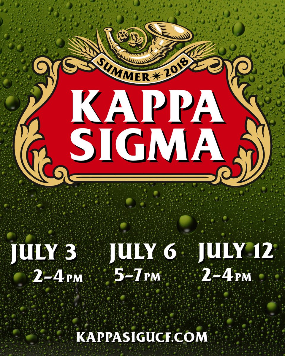 Summer rush starts next week! Come grab food at 4322 Greek Park Drive next Tuesday and meet the brothers of the best fraternity at UCF! Sign up at kappasigucf.com for more info!