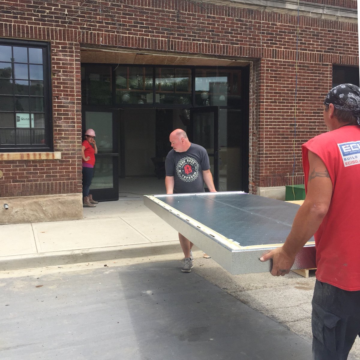PourBros217's tweet photo. We got some fun stuff delivered today... must mean we’re getting close!  What a great time working with the @eastcentralillinoisservicegroup crew out with the cooler delivery. https://t.co/zqMix8EwNb
