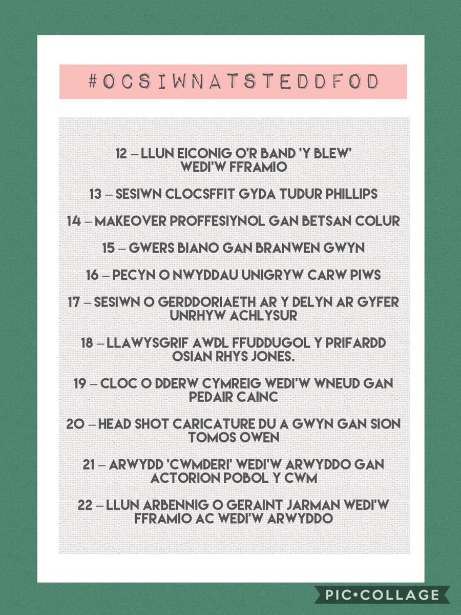 Adeg yma nos fory bydd y bidio'n wyllt yn ein #OcsiwnatSteddfod! Achubwch y blaen ar y gystadleuaeth trwy gynnig dros e-bost. Be sy'n cymryd eich ffansi? #eisteddfod18