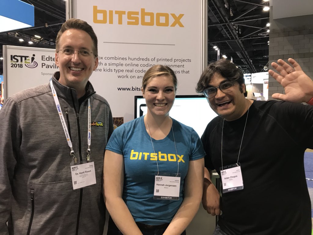 ksteen's tweet image. Hey @craigeveleth you missed out! @bitsboxkids #ISTE18 #lpscompsci