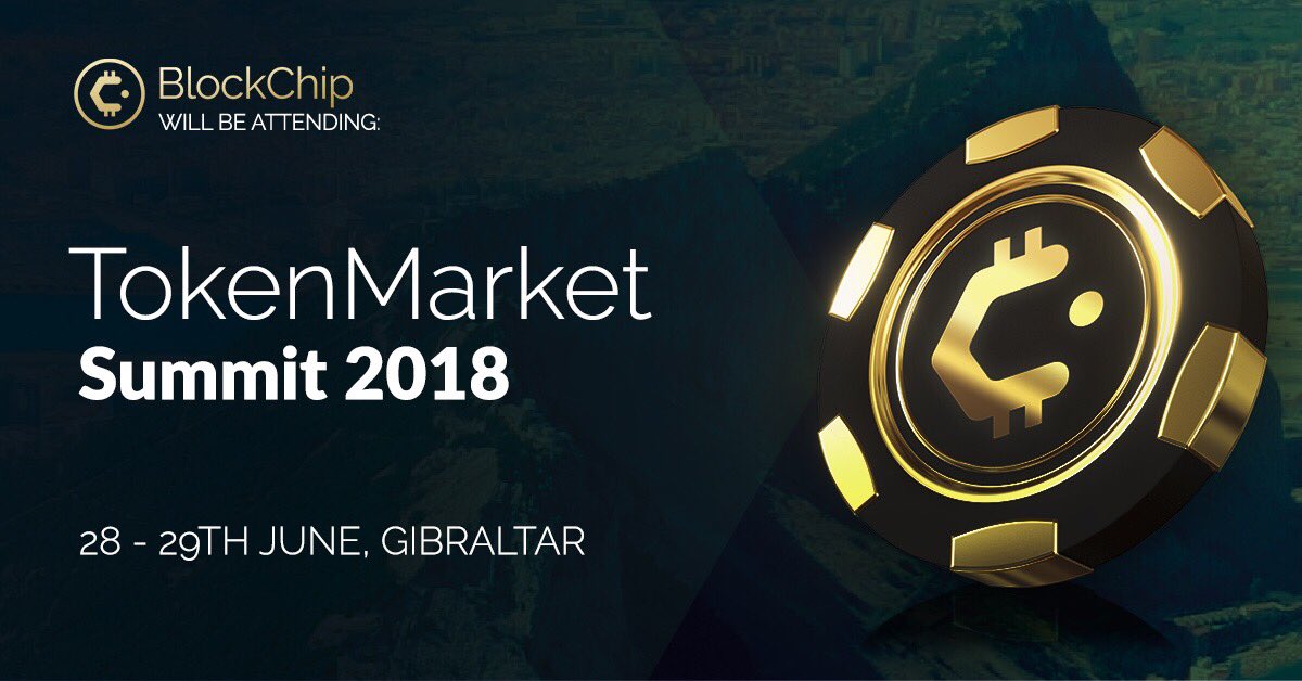 Blockchip_com's tweet photo. Team #Blockchip canโt wait to attend the inaugural @TokenMarket Summit on 28/29 June! Hosted in beautiful #Gibraltar, weโll hear from the worldโs most prominent #tokenisation experts & explain how @Block_Chip_com can play a huge role in the #tokenisation revolution. #blockchain https://t.co/UBIc6lh1zN