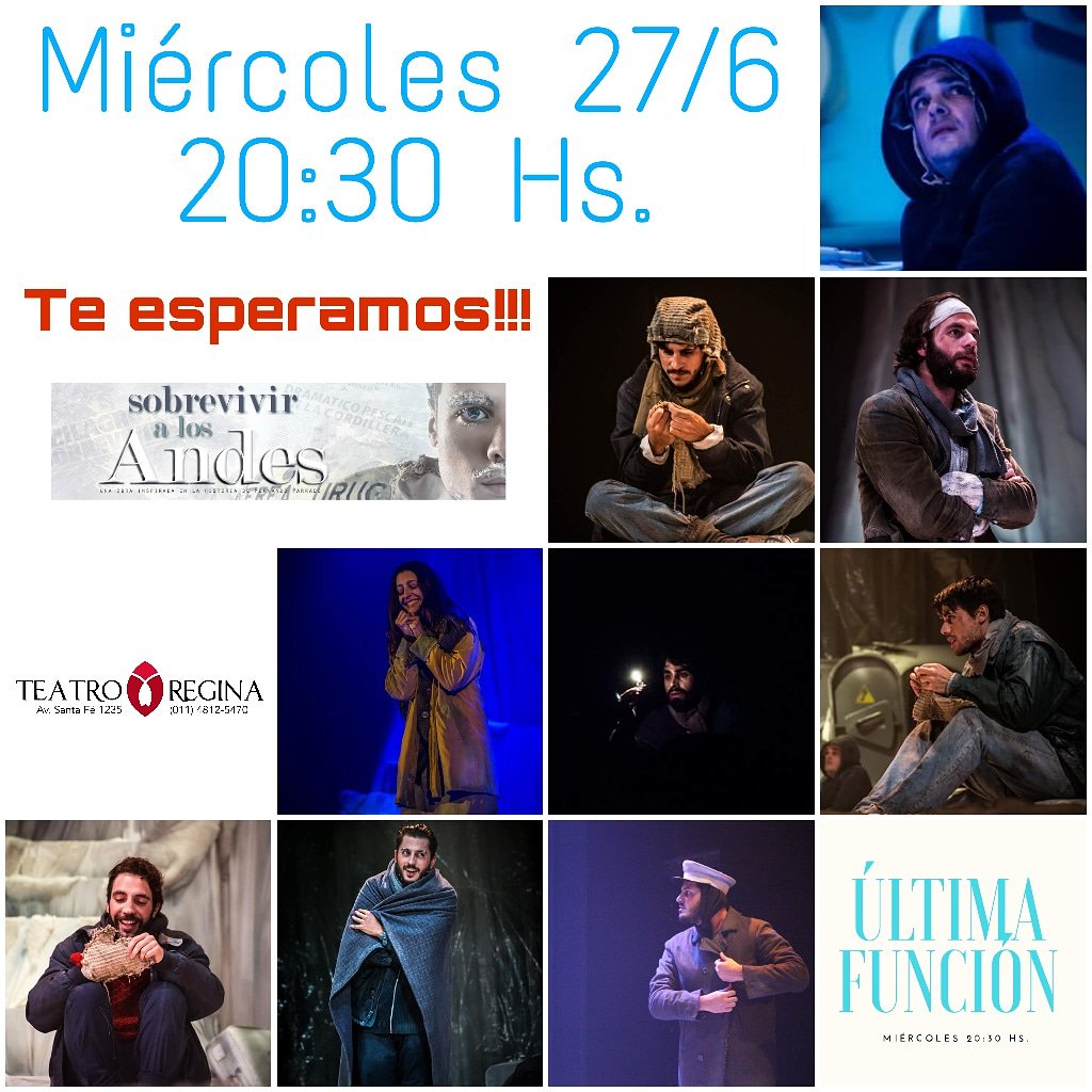 📣📣Llega nuestra📣📣 #ÚltimaFunción este miércoles 20:30 hs. ❄No te quedes sin verla❄ te esperamos en el <a href="/teatroreginaok/">TEATRO REGINA</a> 🎭 #FinalDeTemporada 📣