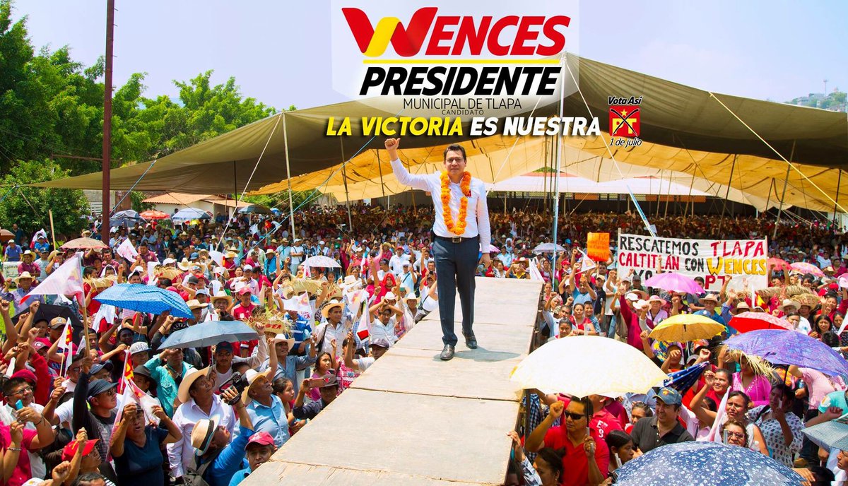 WencesRealPT's tweet photo. Este 1o de julio #VotaPT #TlapaDeComonfort #Guerrero #WencesPresidente #AMLOesPT https://t.co/zwK9IRhhMZ